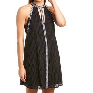 BCBGMAXAZRIA Women's Cotton Eyelet Cocktail Dress